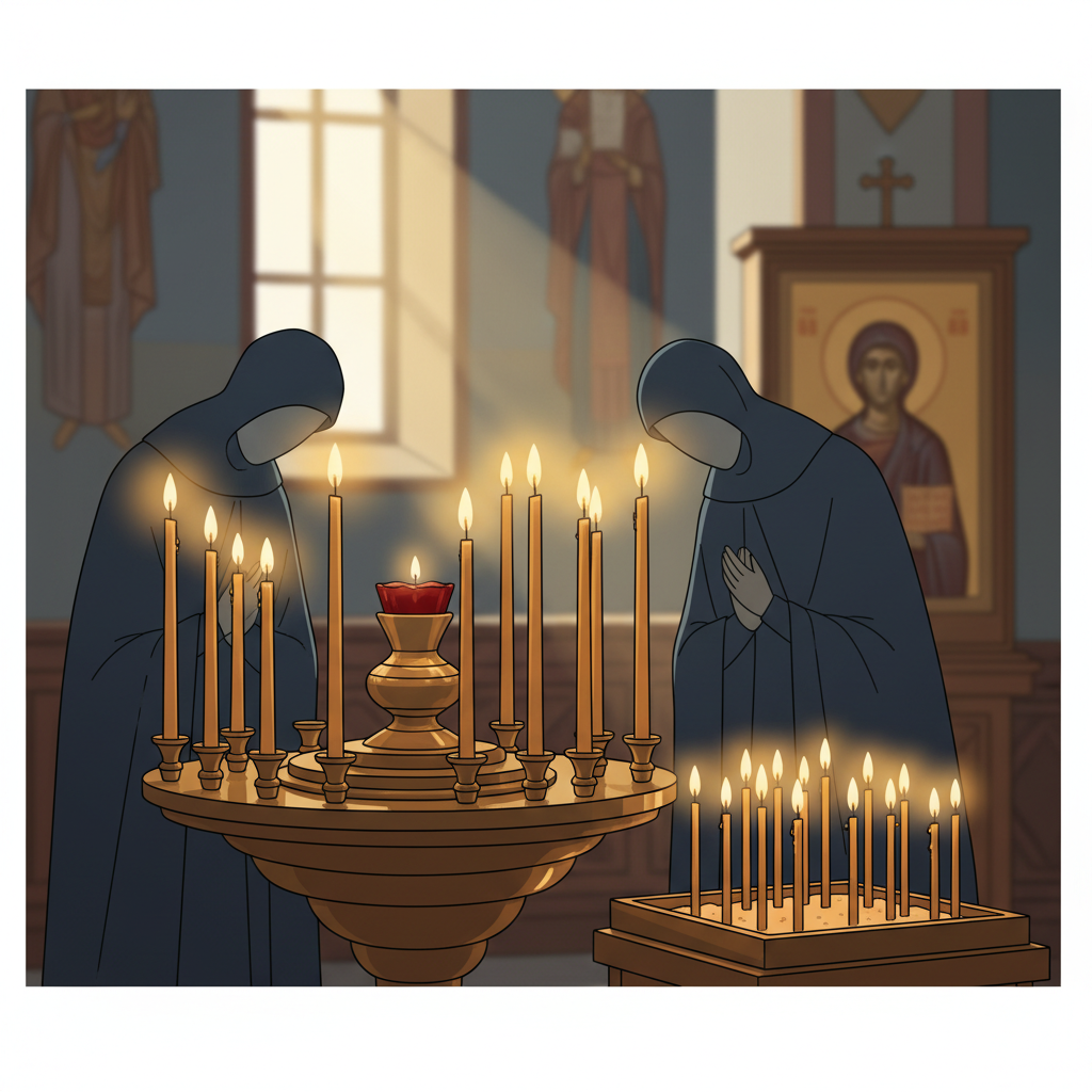Свічки за упокій — окрема традиція — иллюстрация к статье «скільки свічок ставлять в церкві»