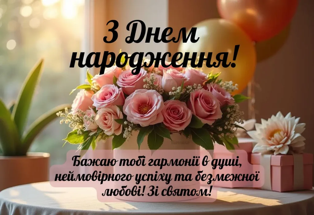 Ніжні та теплі привітання для близької жінки