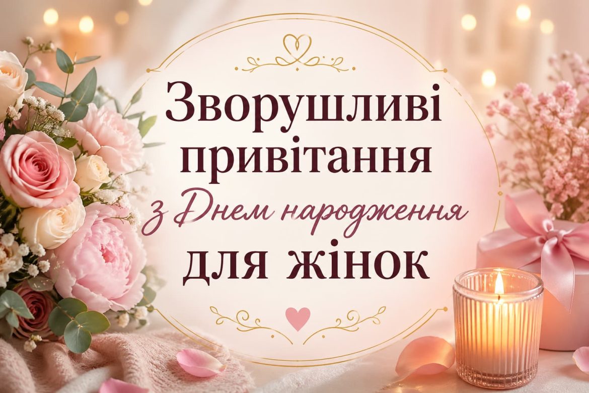 70 зворушливих привітань з днем народження жінці